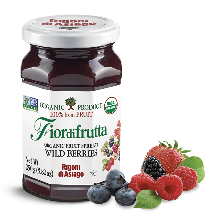 Rigoni di Asiago Organic Wild Berries Fruit Spread, 8.82oz | 250g