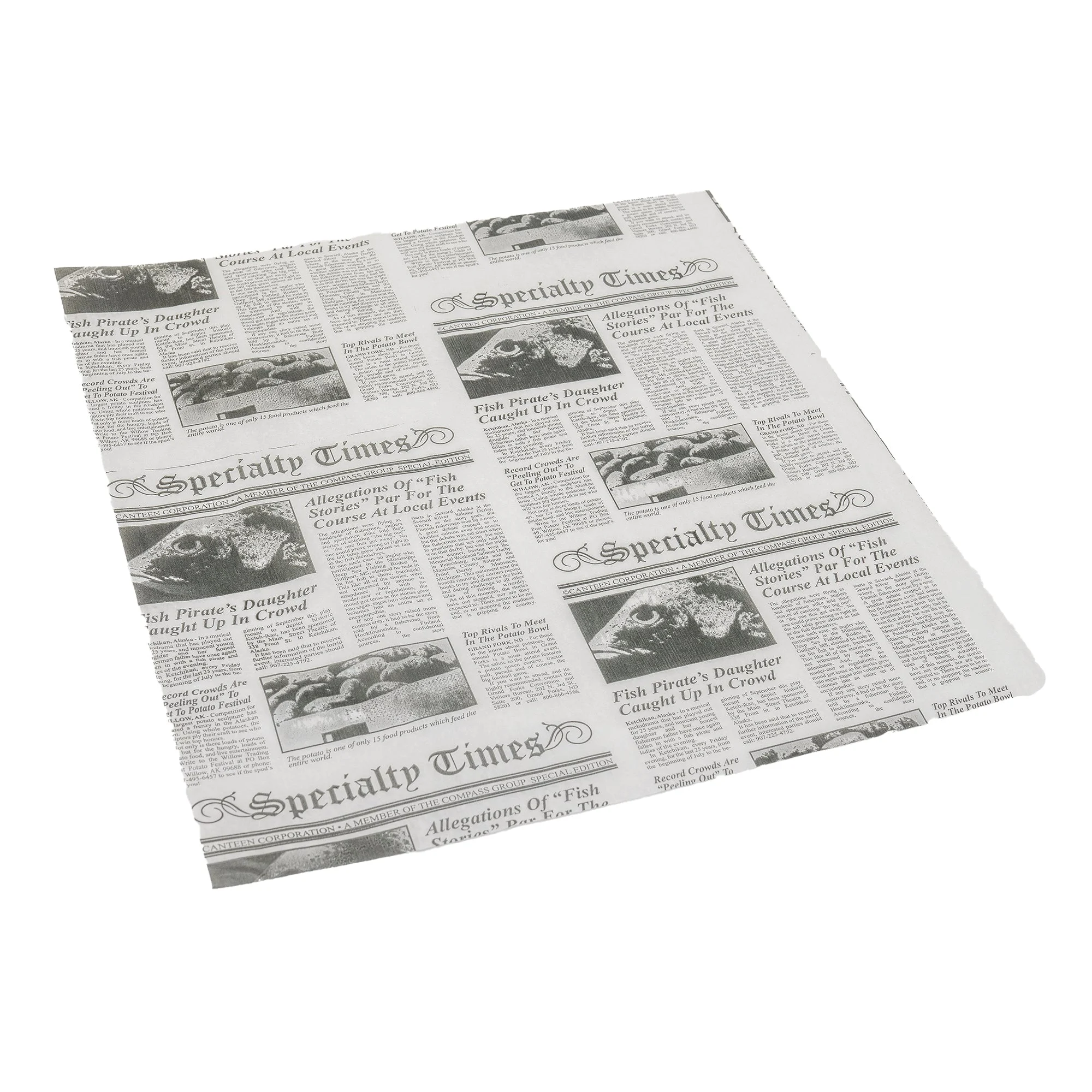 Handy Wacks 12 Inch X 12 Inch X 2.5 Inch Newpaper Deli Wrap  6 - 1000 Cnt