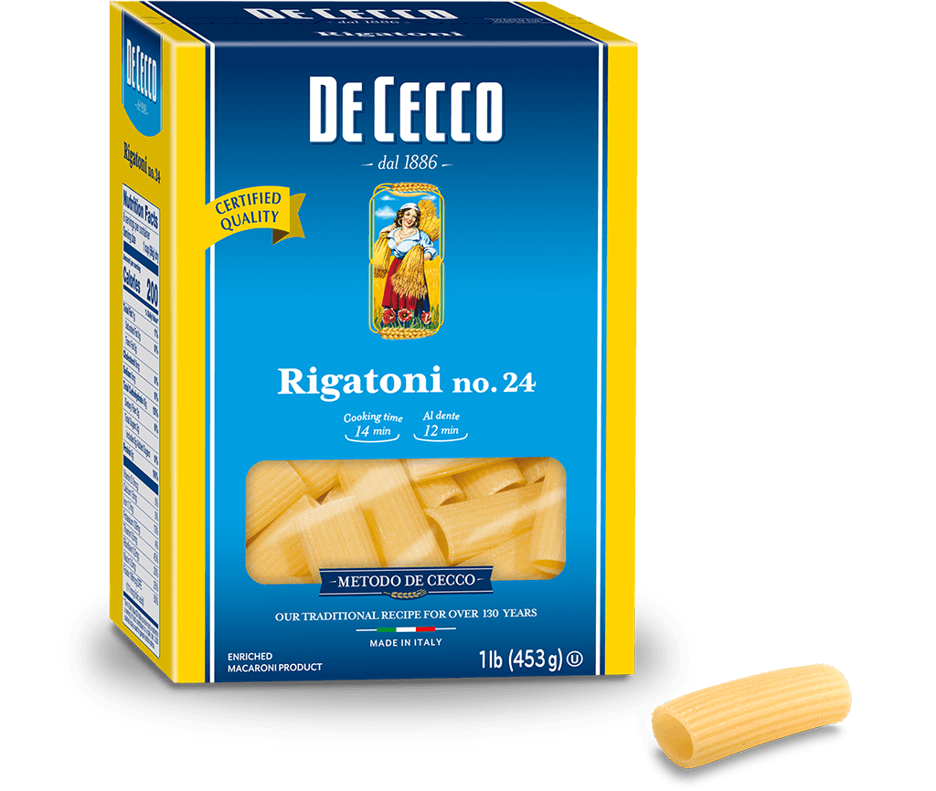De Cecco Rigatoni, #24, 1 lb | 453g