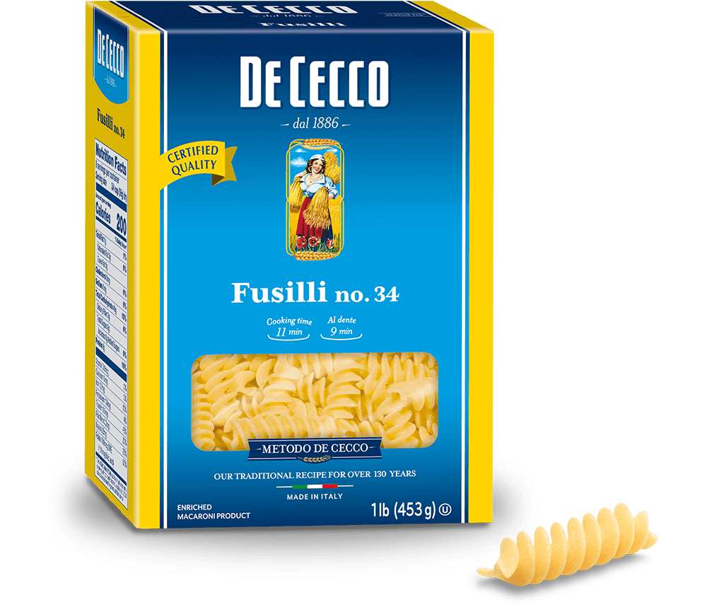 De Cecco Fusilli, #34, 1 LB | 453 g