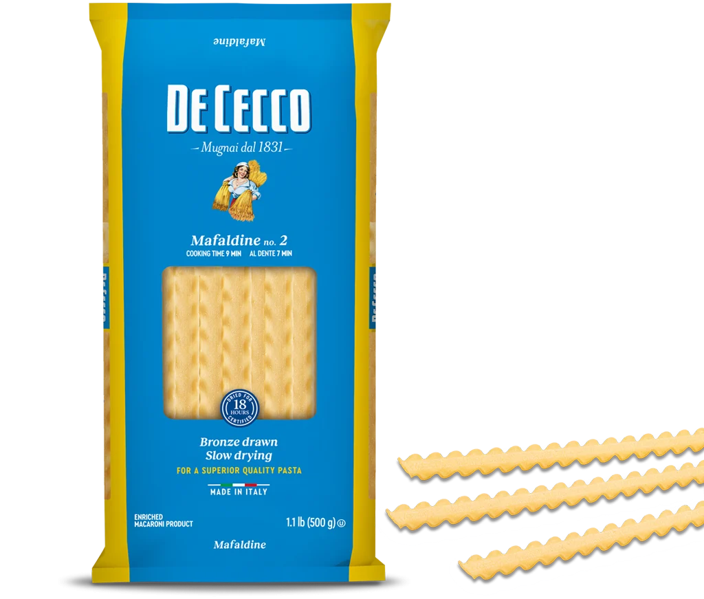 De Cecco Mafaldine Pasta #2, 1.1 lb | 500g