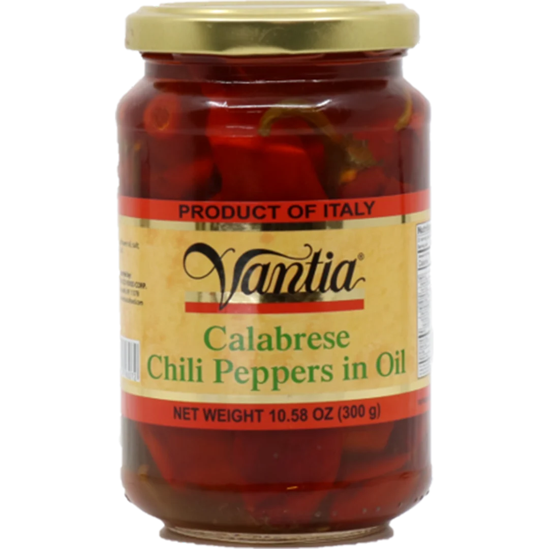 Vantia Calabrese Chili Peppers in Oil, 10.58 oz | 300g