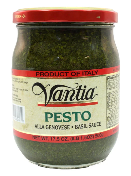 Vantia Pesto Alla Genovese, Basil Sauce, 17.5 oz | 500g Jar