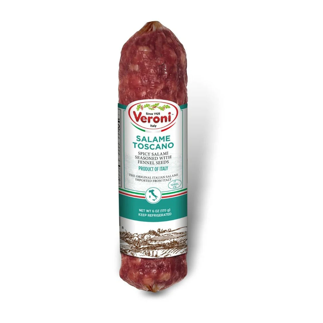 Veroni Salame Toscano, Spicy W/ Fennel, Made In Italy, 6 oz | 170 g