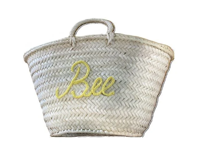 Woven French Bee Tote Basket