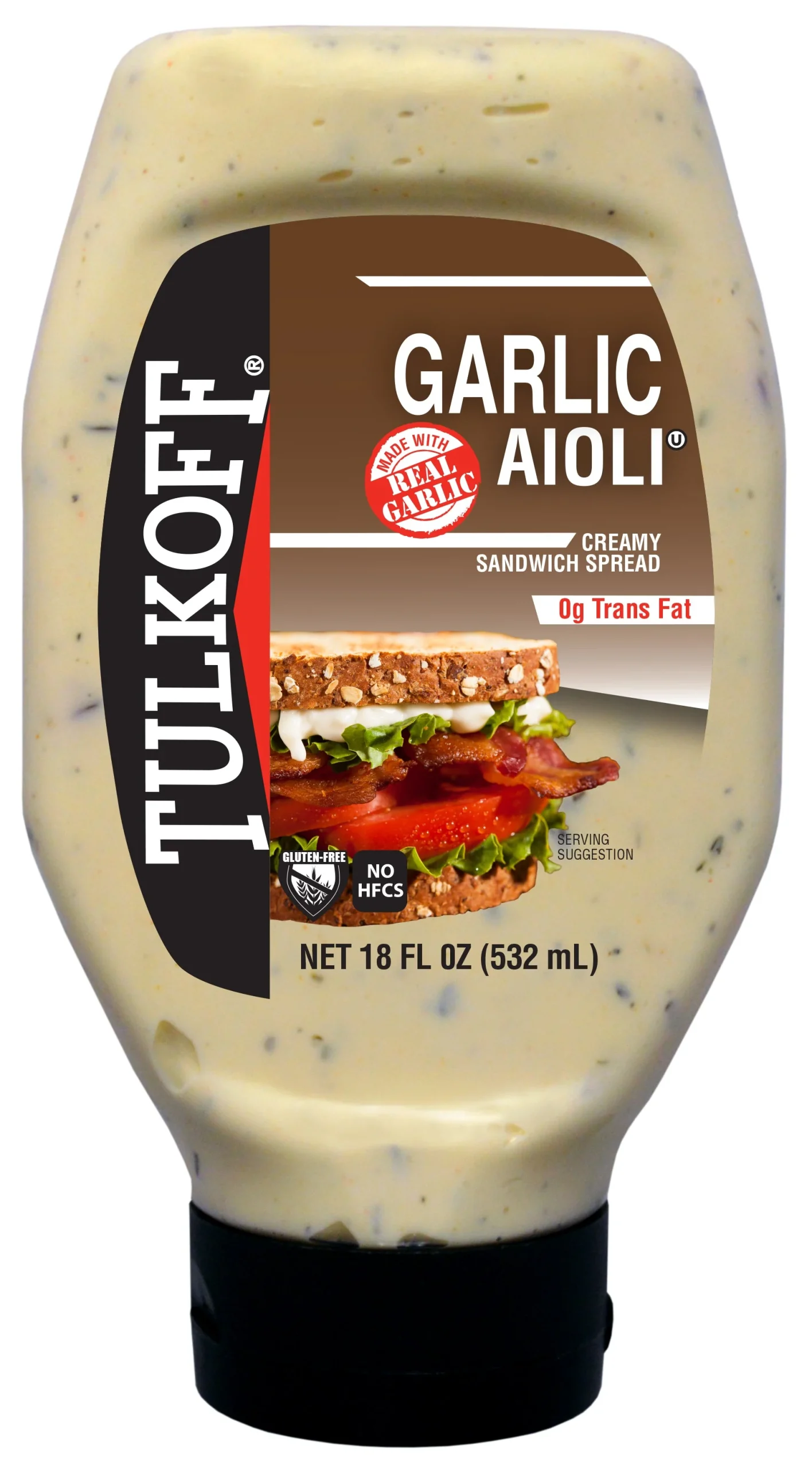 Tulkoff Garlic Aioli 18 Fluid Ounce - 8 Per Case.