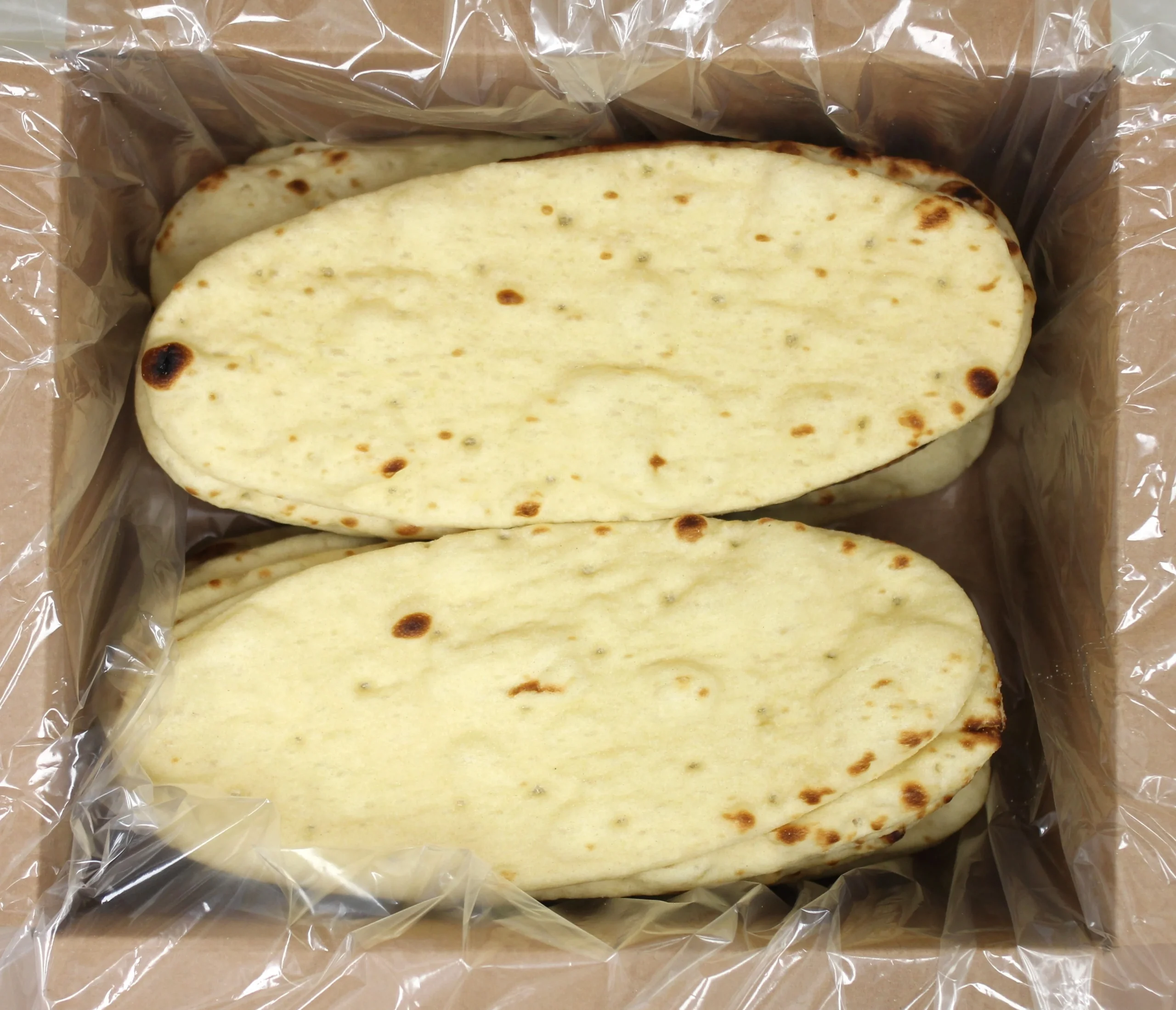 Stonefire 3 Inch x5 Inch Oval Thin Flatbread 36 Count Packs - 1 Per Case.