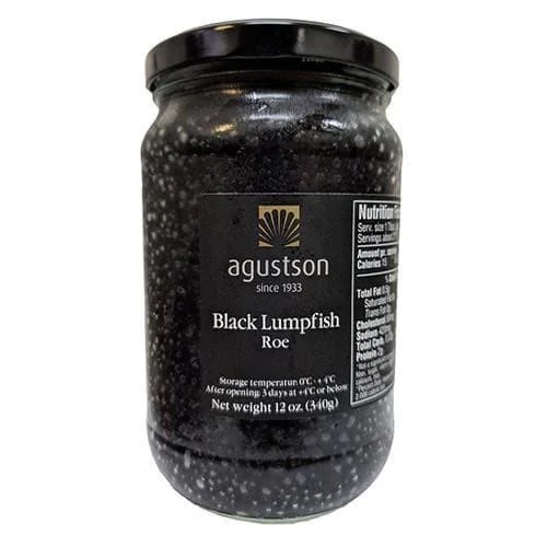 Agustson Black Lumpfish Caviar, 12 oz