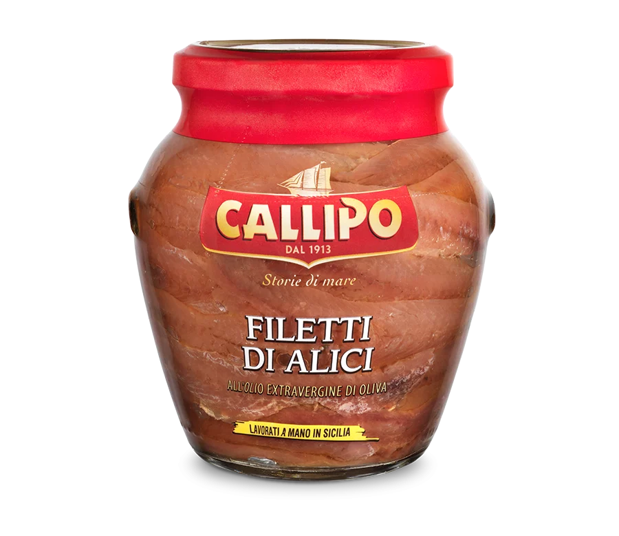 Callipo Fillets of Anchovies in Extra Virgin Olive Oil,