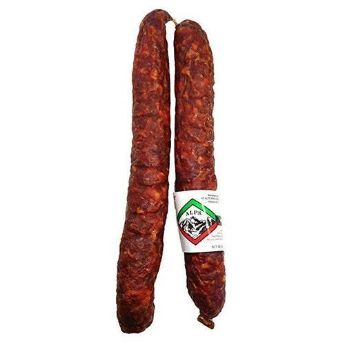 Alps Hot Dry Sausage 20 links, 10 lb. [Refrigerate after opening]