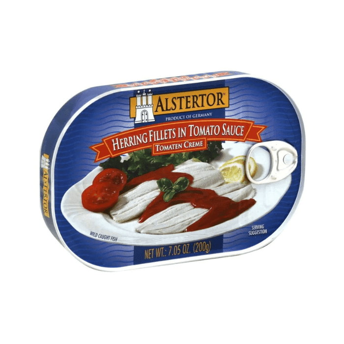 Alstertor Herring Fillets In Tomato Sauce, 7 oz