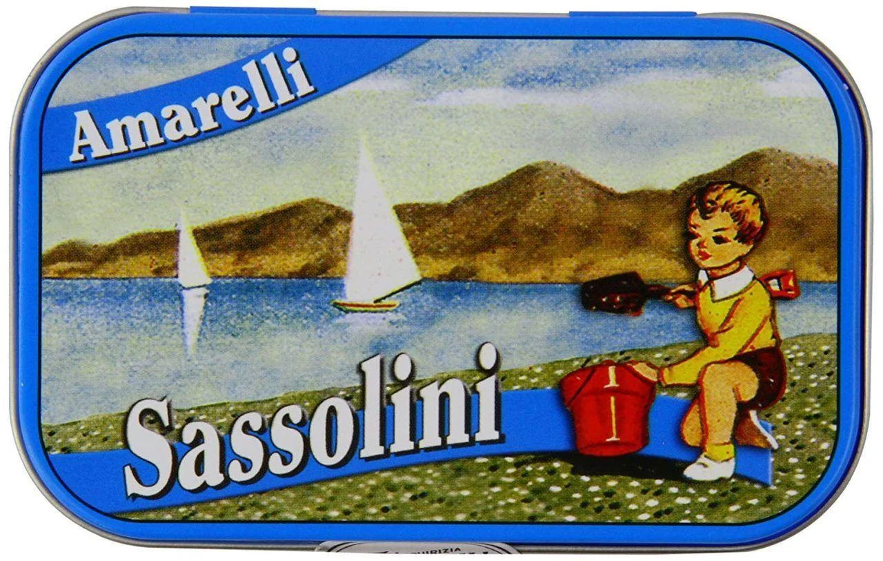 Amarelli #65 Sassolini Licorice Tin, 40 grams