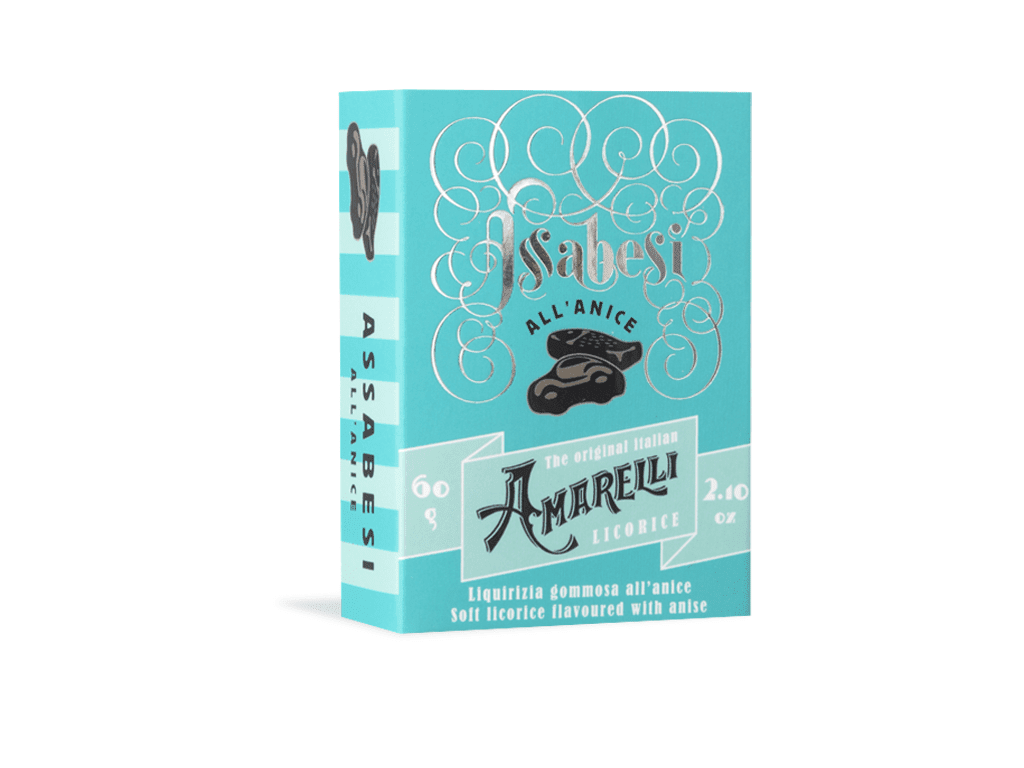 Amarelli #651 Assabesi Gummy Licorice with Natural Anise, 2.1 oz