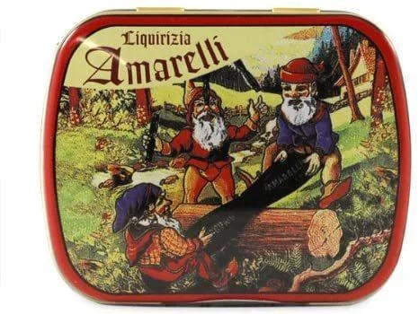 Amarelli #71 Favette Nanetti Licorice Menta Tin, 20 grams