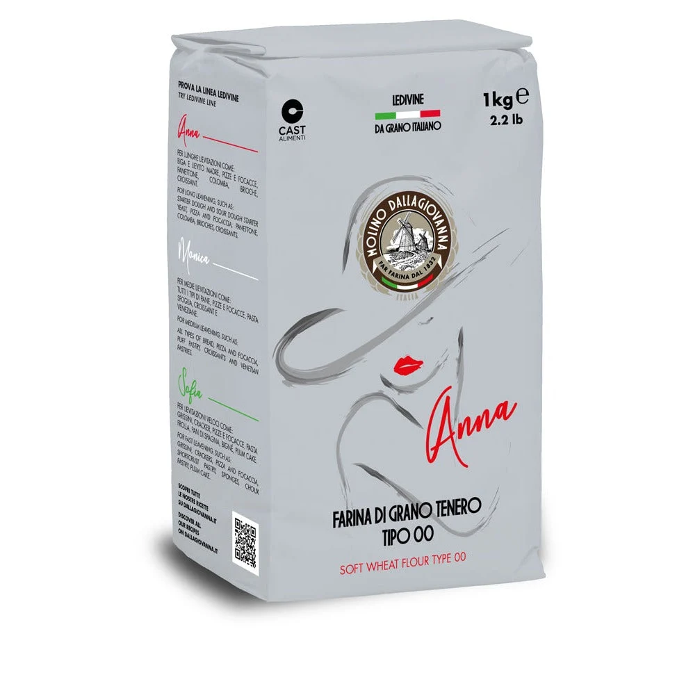 LeDivine Anna Flour Tipo "00", 2.2lb - 1kg By Molino DallaGiovanna