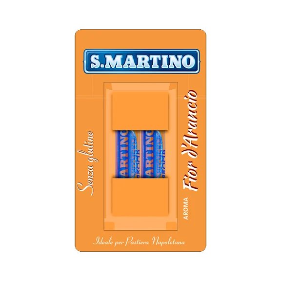S.martino Orange Blossom Aroma, For Desserts, Aroma Fior d'Arancio, 2 x 2ml