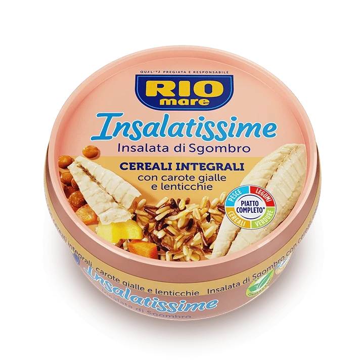 Rio Mare Insalatissime Wholemeal Salad with Mackerel & Whole Grains, 7.6 oz | 220g