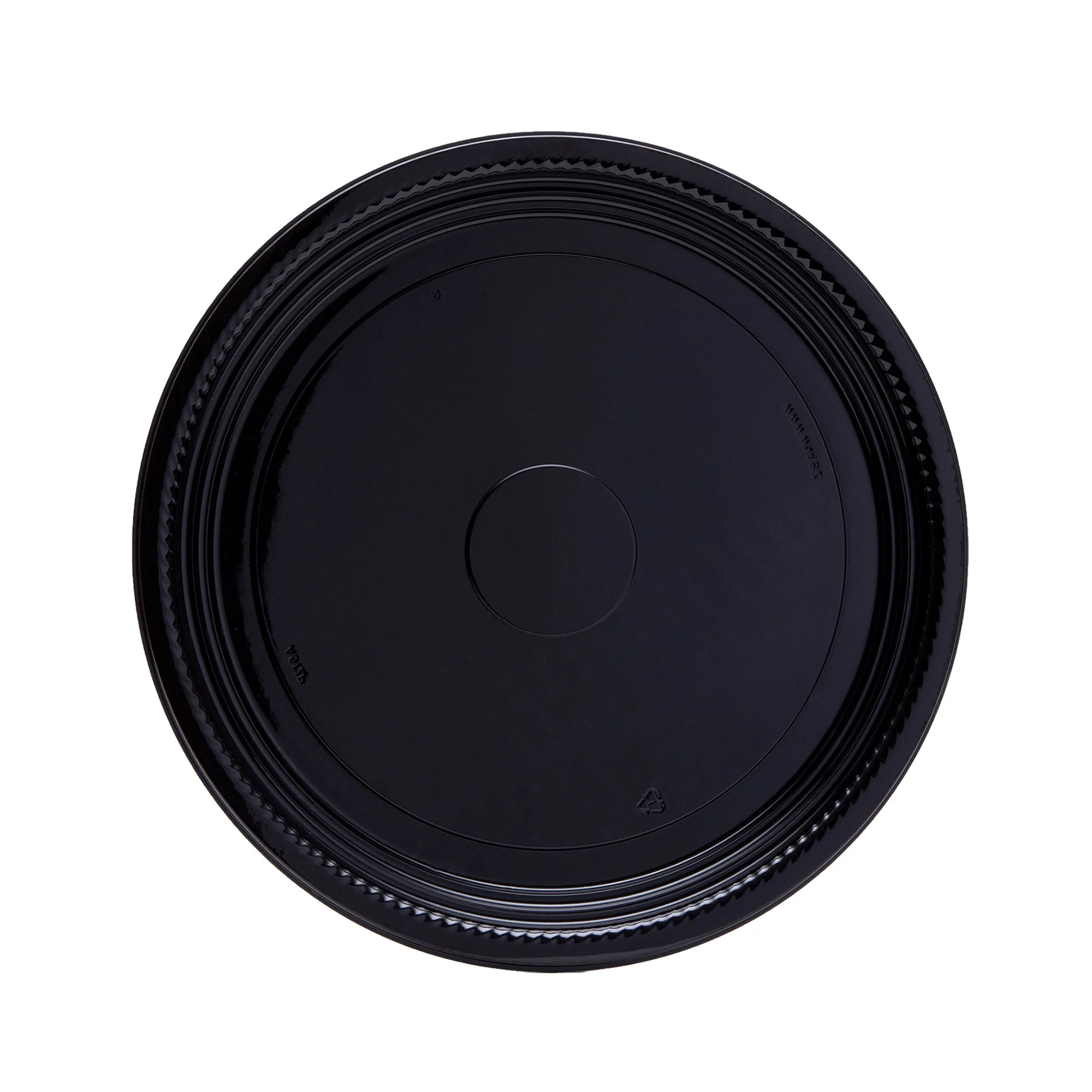 12 Thermo Rnd Tray Blk 25Ct