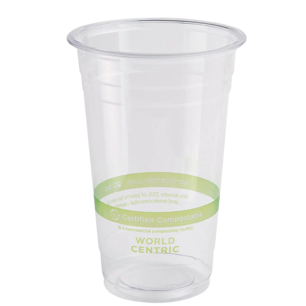 20 Oz Cold Cup Clear - Compostable