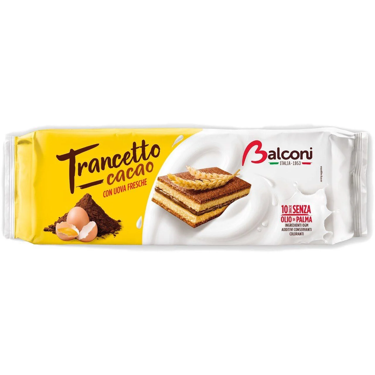 Balconi Trancetto Snack Cakes with Cocoa Cream Filling, 9.9 oz