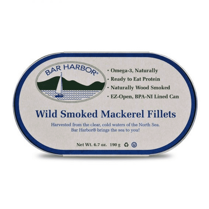 Bar Harbor Wild Smoked Mackerel Fillets, 6.7 oz