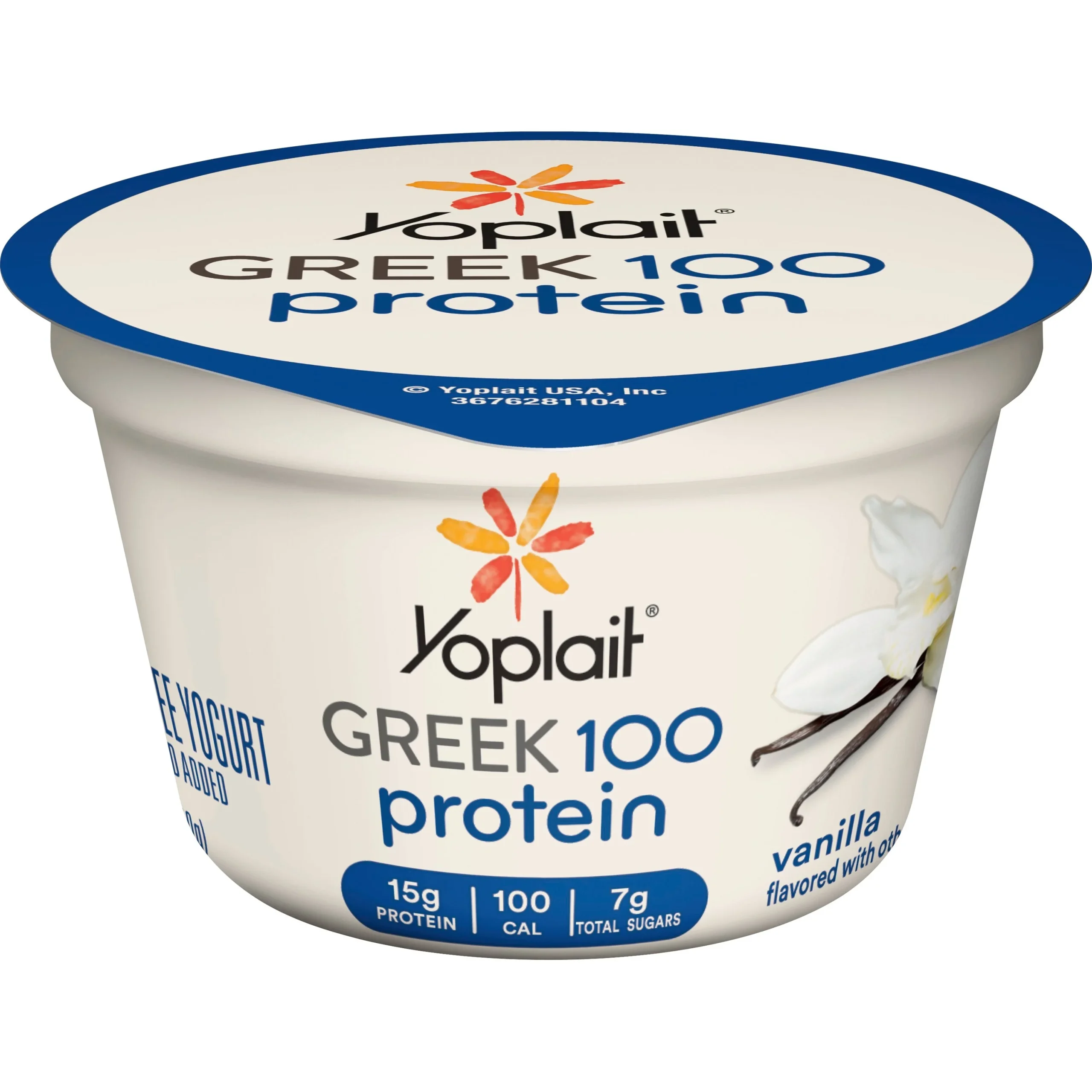 Yoplait Greek Protein Yogurt Single Serve Cup Vanilla 5.3 Ounce Size - 12 Per Case.