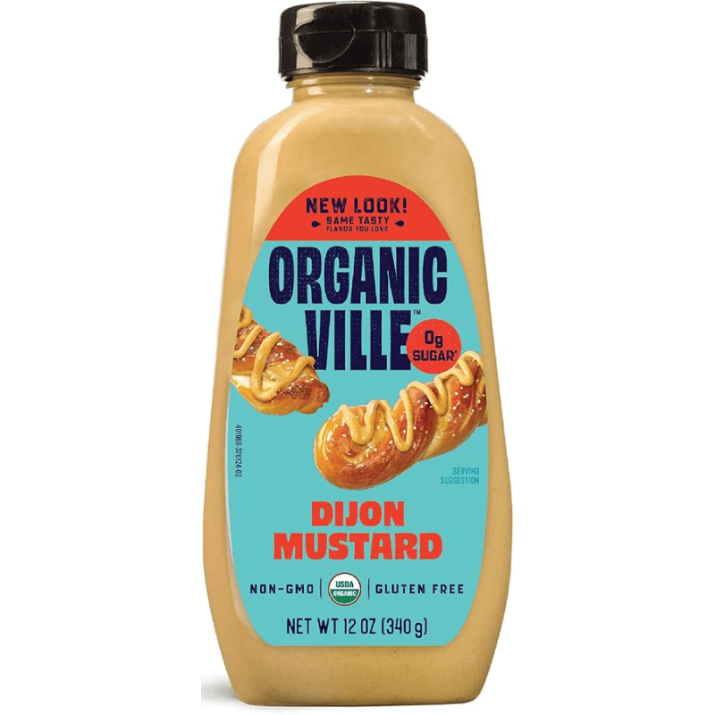 [Best Before: 04/13/2027] OrganicVille Dijon Mustard, 12 oz