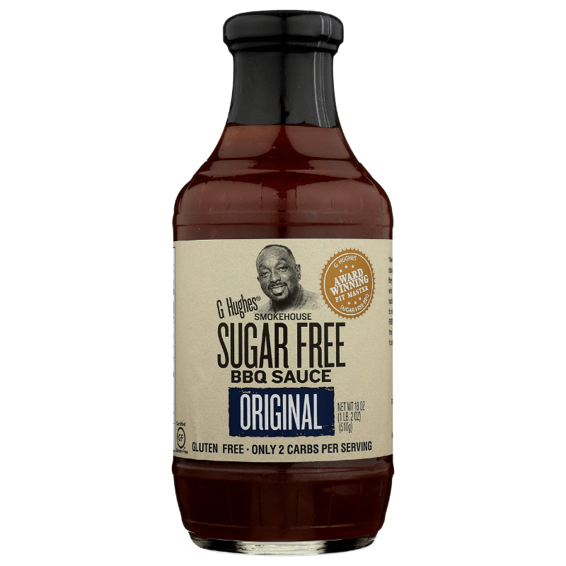 G Hughes Smokehouse Sugar Free BBQ Sauce Original, 18 oz