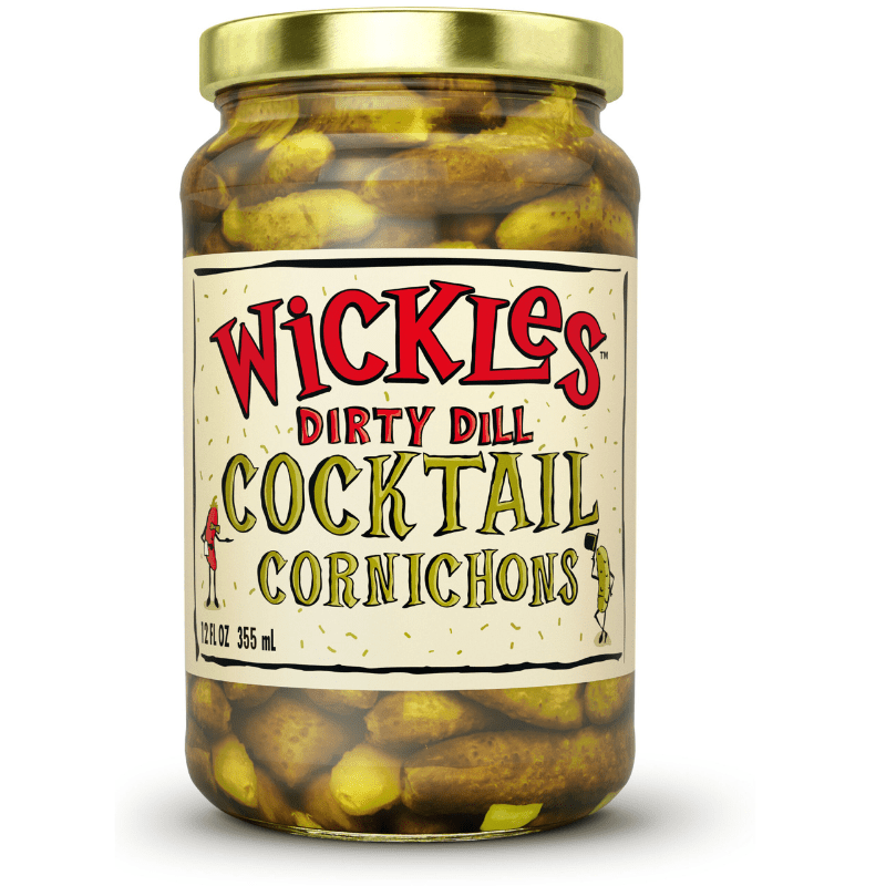 Wickles Dirty Dill Cocktail Cornichons, 12 oz