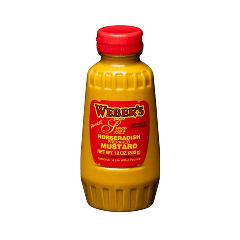 Weber's Horseradish Prepared Mustard, 12 oz