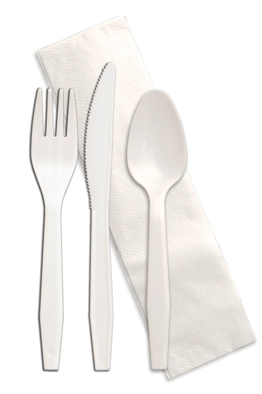 Senate White Pp Fork Knife Tsp & Napkin