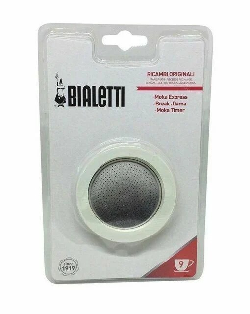 Bialetti Gaskets and Filter Set for 9-Cup