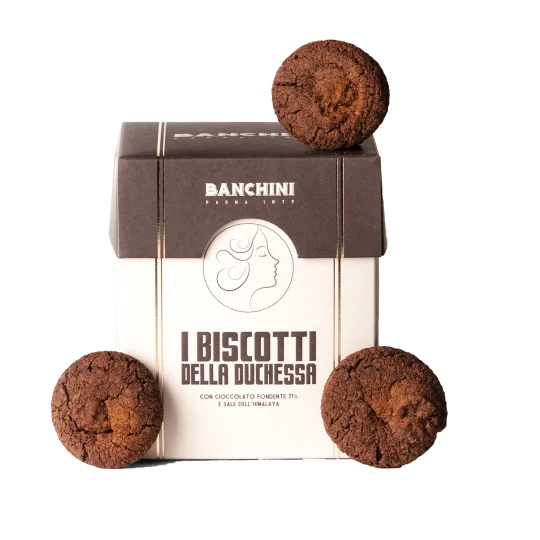 Banchini Duchessa Chocolate Butter Cookies with Himalayan Salt, 8.99 oz | 255g