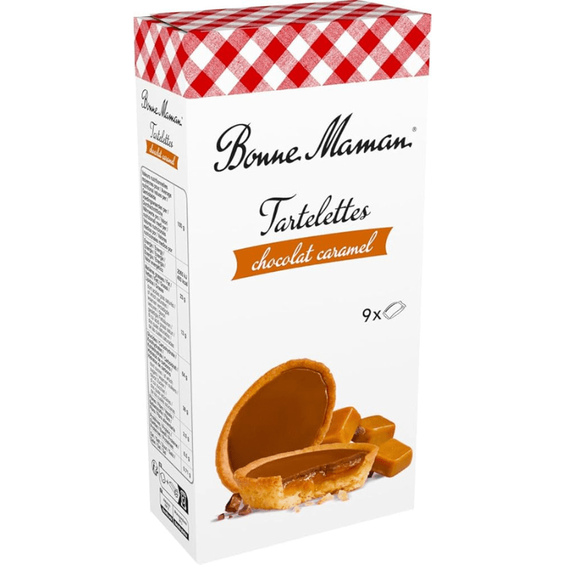Bonne Maman Chocolate Lait Caramel Tartlets, 4 oz