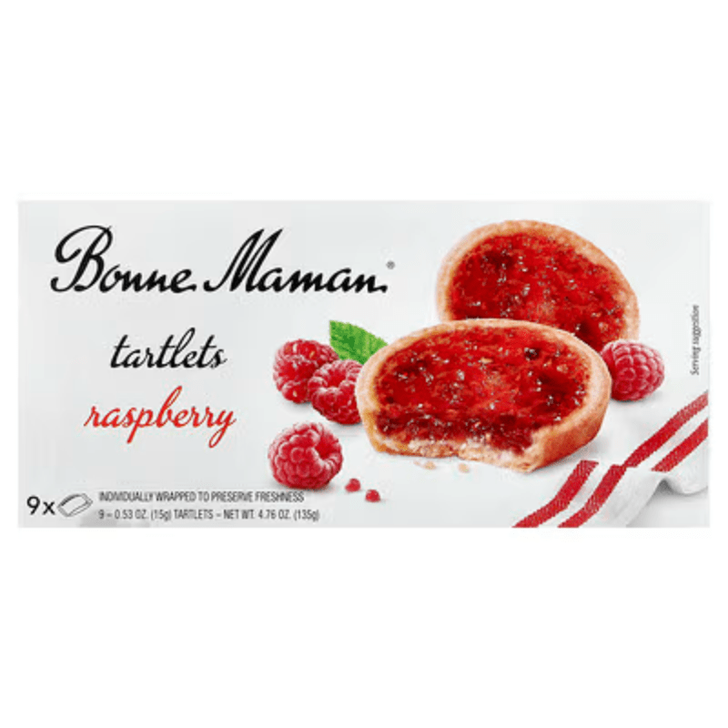 Bonne Maman Raspberry Tartlets, 4 oz