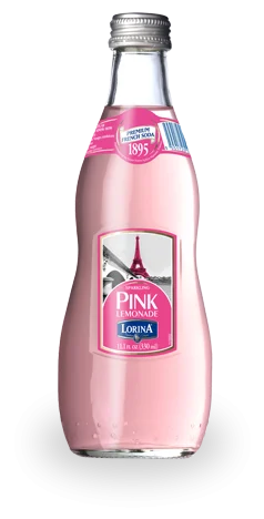 Lorina Premium French Soda Sparkling Pink Lemonade, 1LT
