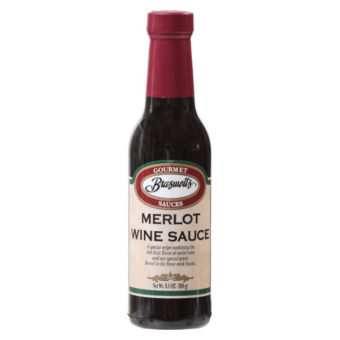 Braswell’s Merlot Wine Steak Sauce, 9.5 oz