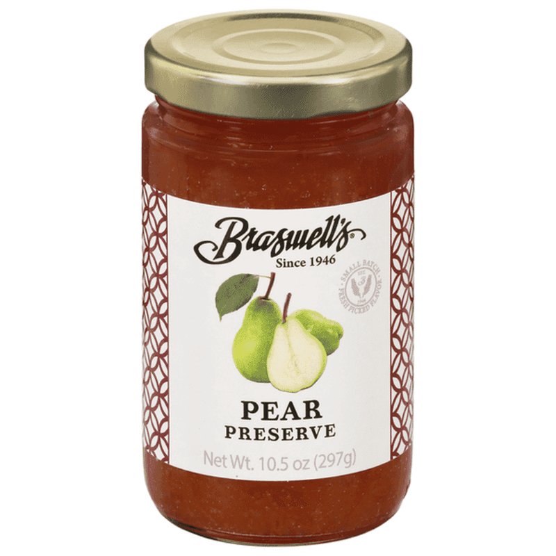 Braswell's Pear Preserves, 10.5 oz