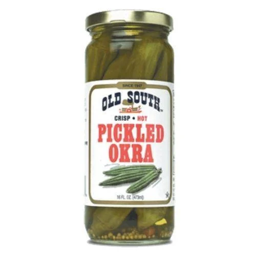 Bryant's Old South Hot Pickled Okra, 16 oz