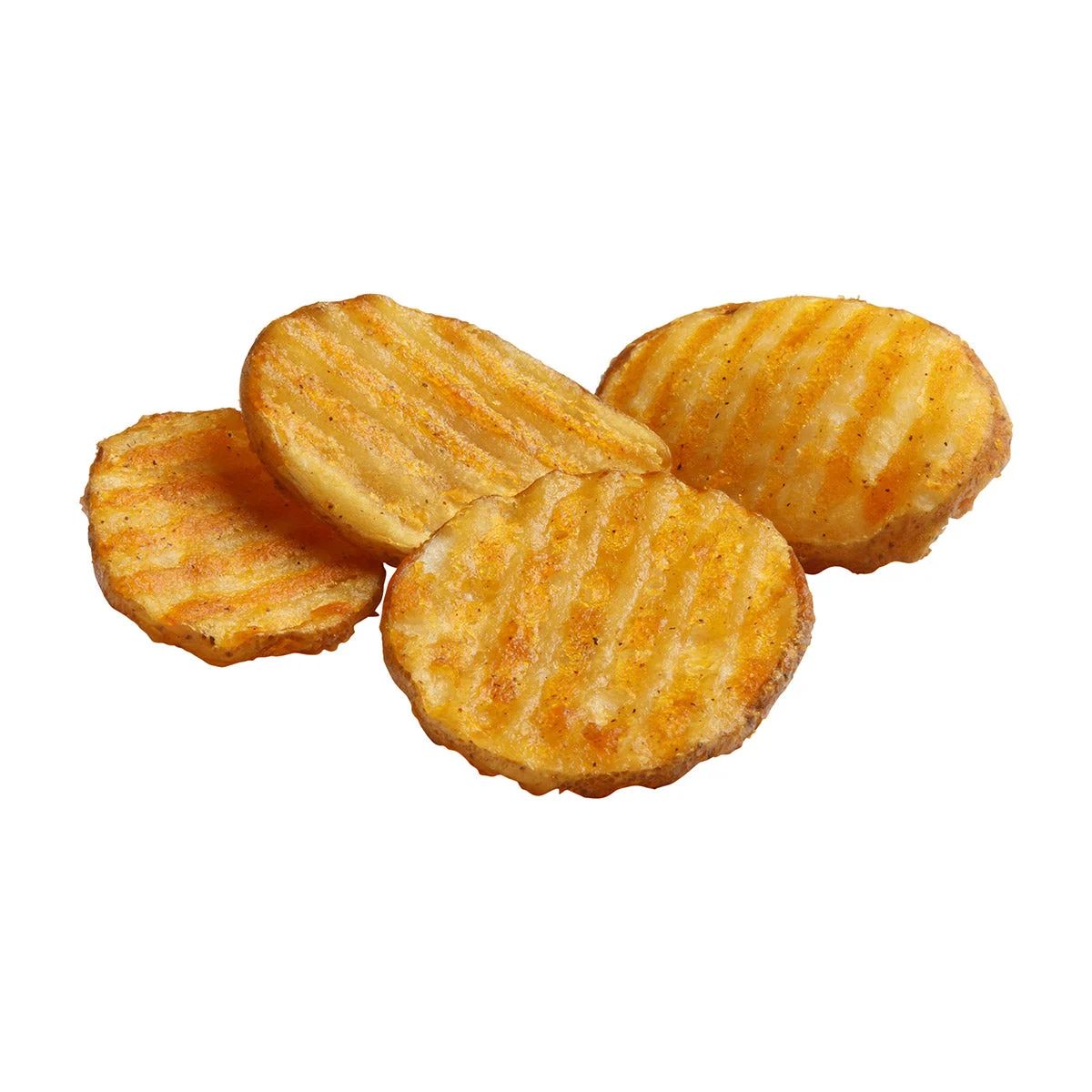 Simplot Seasonedcrisp Delivery 4 Inch Savory Battered Slice Skin On 4 Pound Each - 6 Per Case.