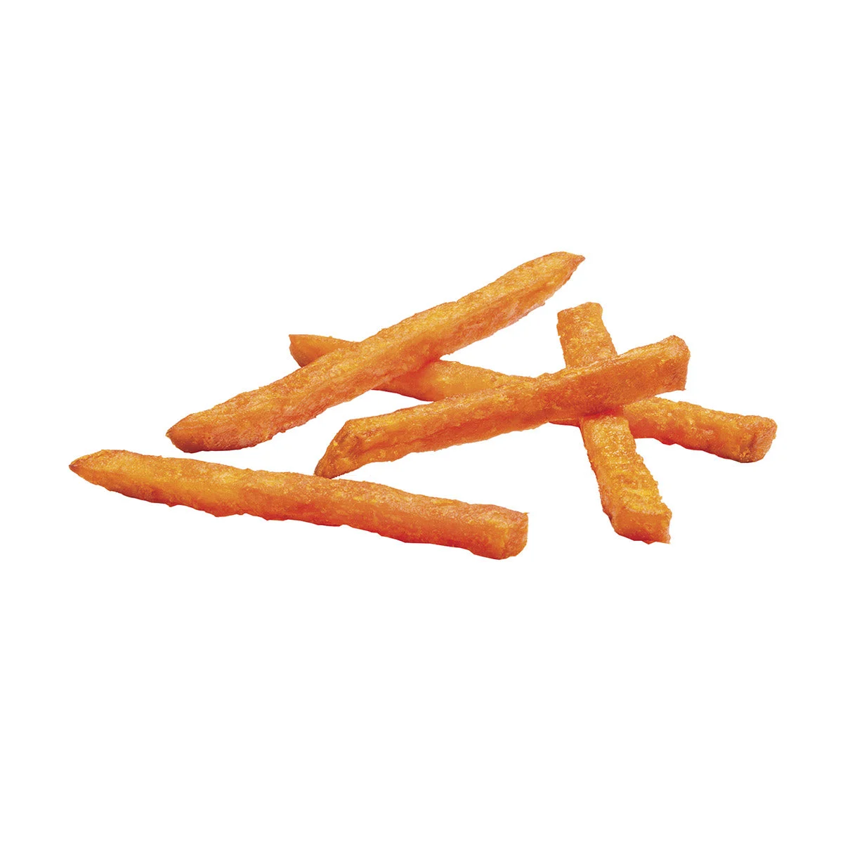 Simplot Sweets 6 Inch x8 Inch  Sweet Potato Thin Cut Fries 2.5 Pound Each - 6 Per Case.