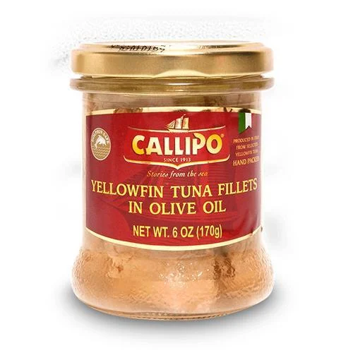 Callipo Oro Tuna in Olive Oil, 6 oz Jar