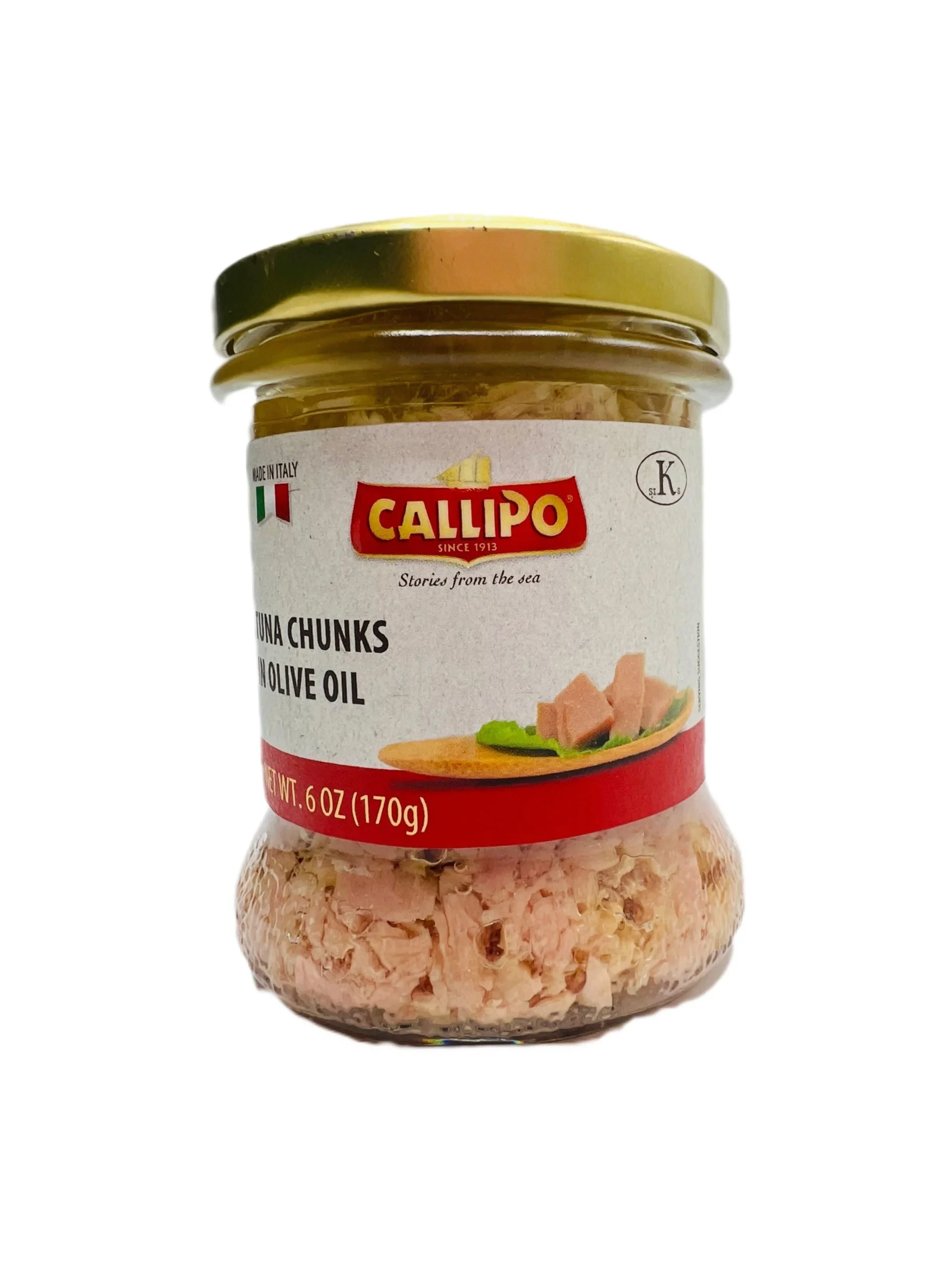 Callipo Tuna Slices in Olive Oil, 6 oz Jar