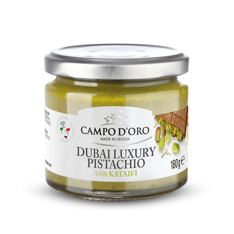 Campo D’Oro Dubai Luxury Pistachio Cream with Kataifi, 6.3 oz