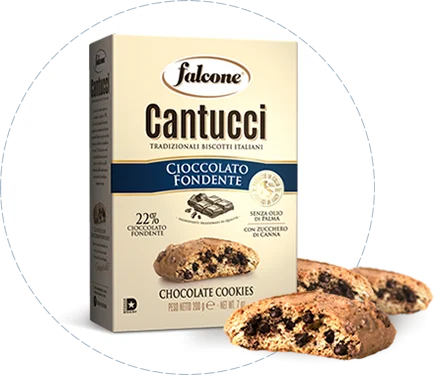 Falcone Cantuccini Dark Chocolate, 7 oz