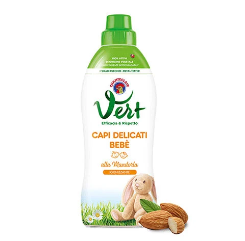 Chanteclair Almond Ecodetergent for Baby Delicate Garments, Laundry Detergent, 750 ml