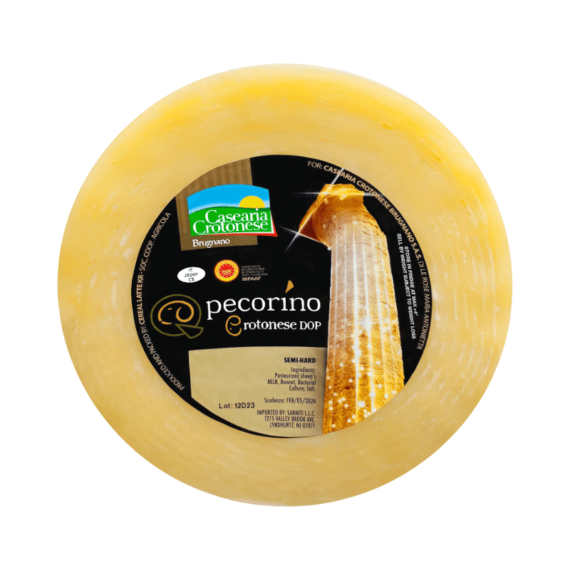 Casearia Crotonese Semiduro Brugnano DOP Wheel, 4 Lbs