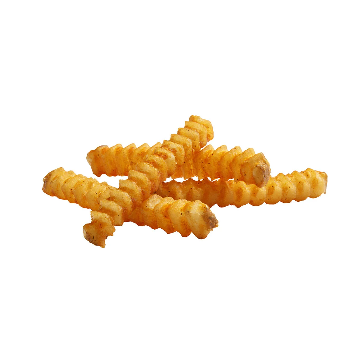 Simplot Seasonedcrisp Delivery 2 Inch Savory Battered Deep V8 Crinkle Cut Fries Skin On 5 Pound Each - 6 Per Case.