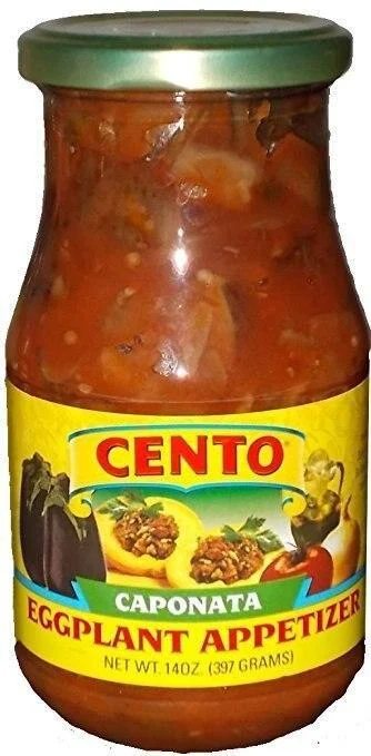 [Best Before: 06/30/2026] Cento Caponata Eggplant Appetizer, 14 oz