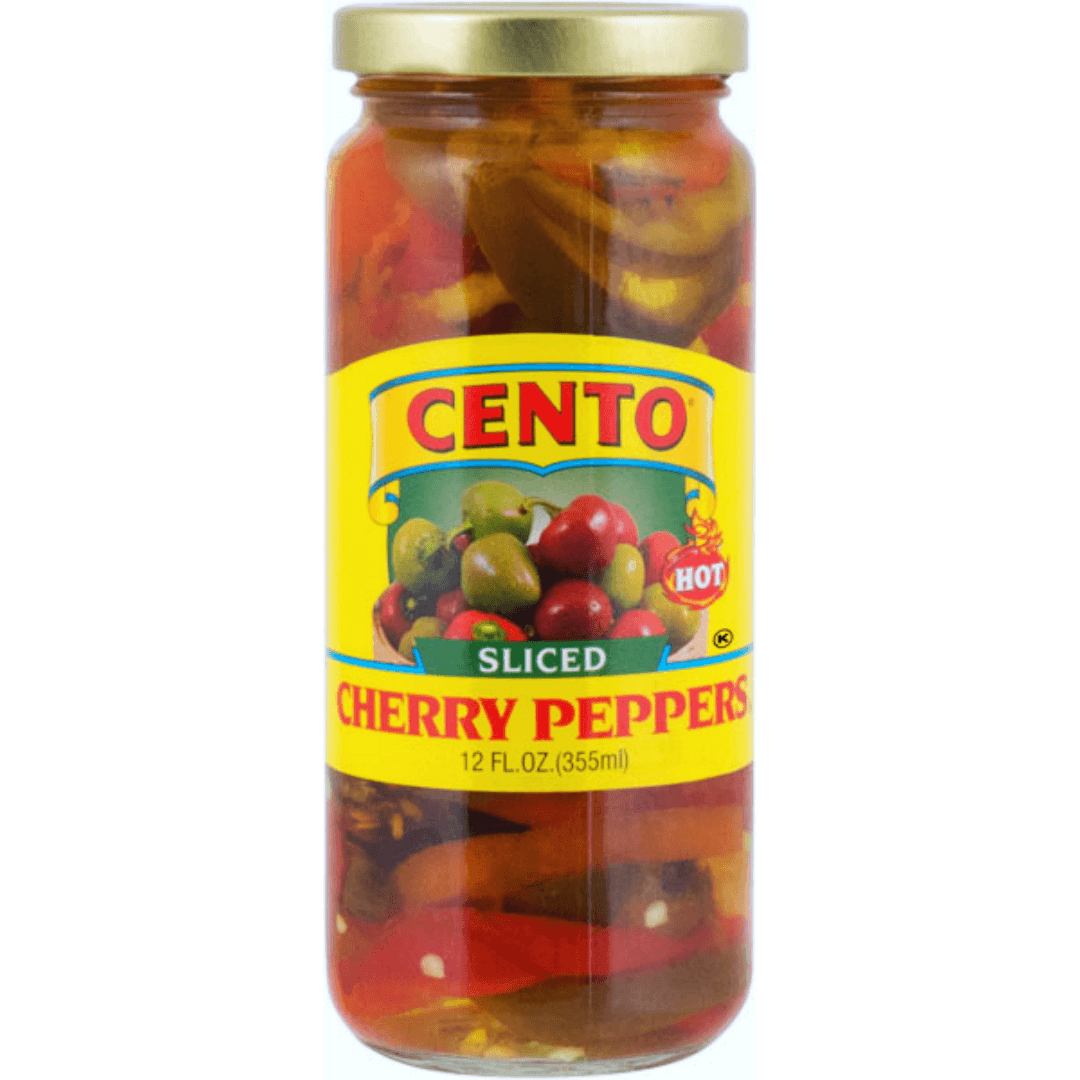 Cento Cherry Peppers Sliced, 12 oz